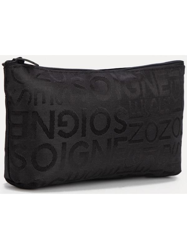 Косметичка на молнии, цвет чёрный