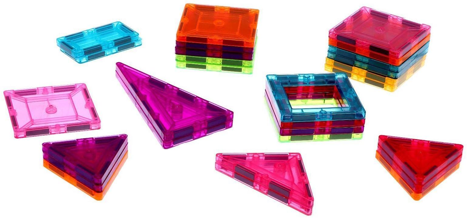 Конструктор магнитный «Геометрические фигуры» FYD1807-2, 28 деталей