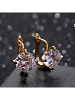 Серьги со стразами 