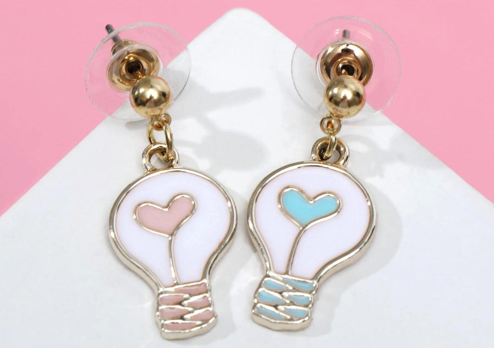 Серьги эмаль 