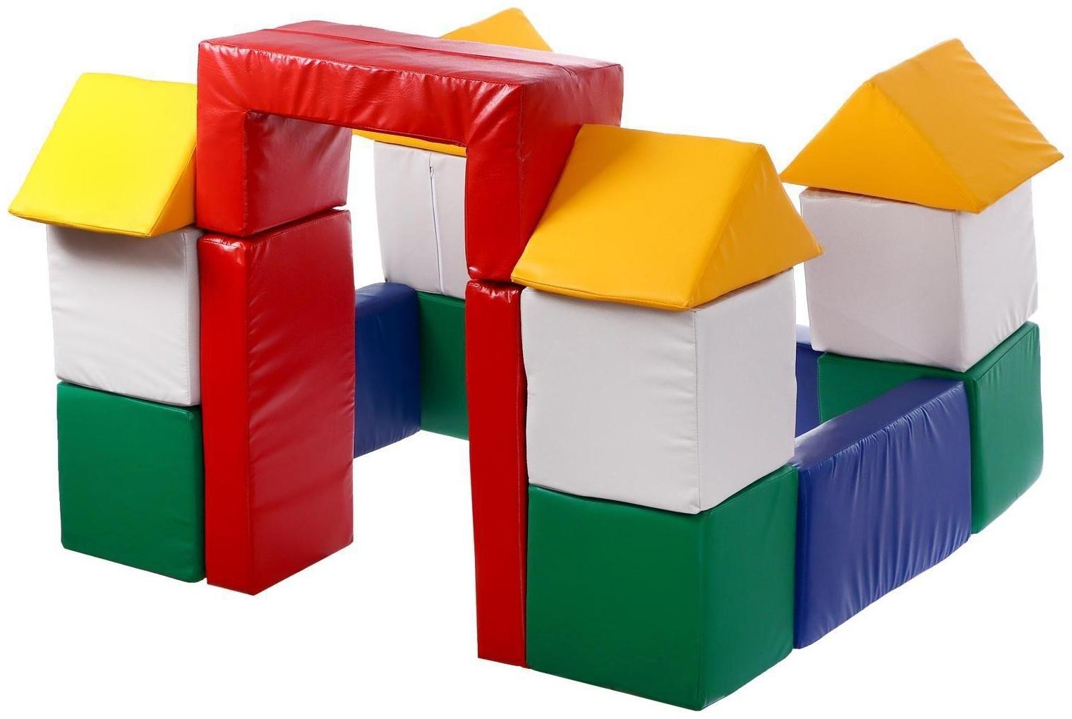 Мягкий игровой конструктор «Замок», куб 30х30 см