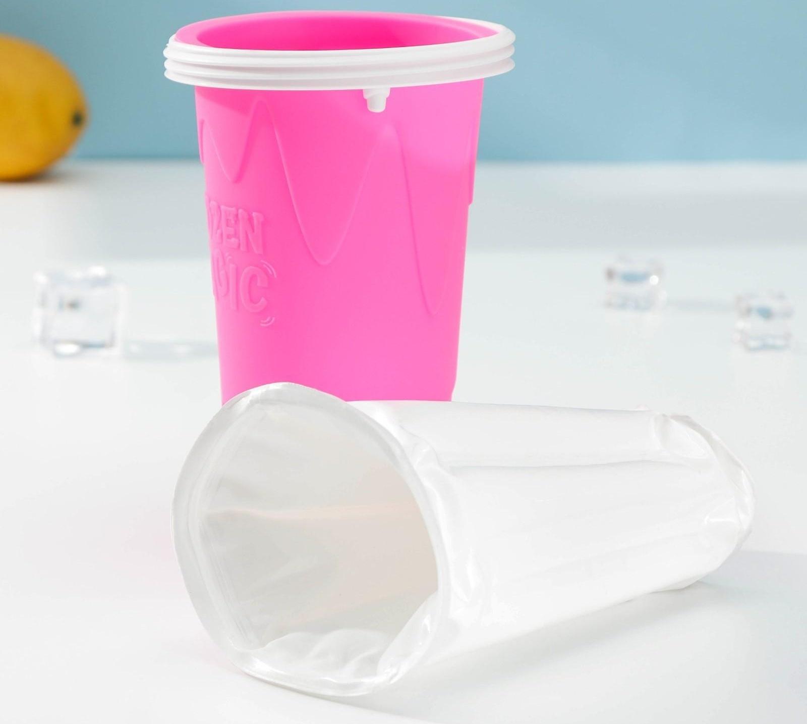 Стакан-форма для приготовления мороженого Доляна «Мэджик», 21×11×11 см, цвет МИКС