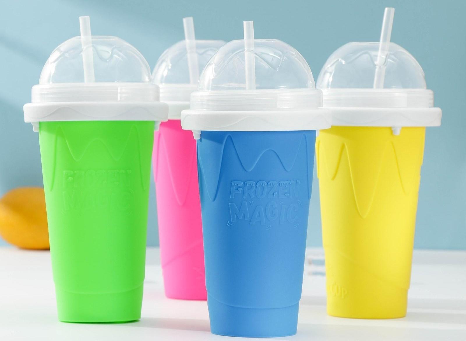 Стакан-форма для приготовления мороженого Доляна «Мэджик», 21×11×11 см, цвет МИКС