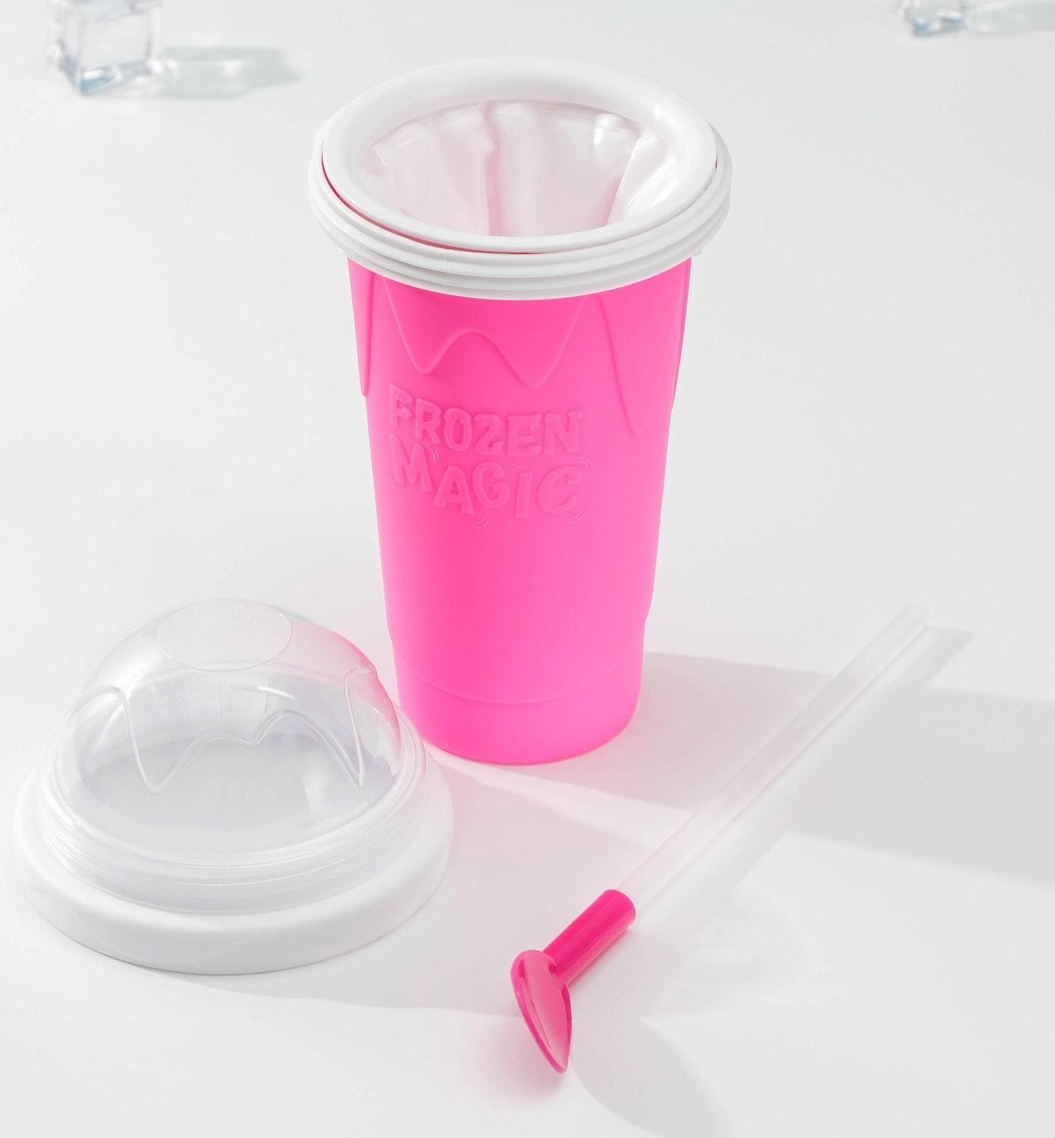 Стакан-форма для приготовления мороженого Доляна «Мэджик», 21×11×11 см, цвет МИКС