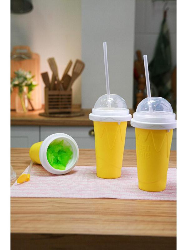 Стакан-форма для приготовления мороженого Доляна «Мэджик», 21×11×11 см, цвет МИКС