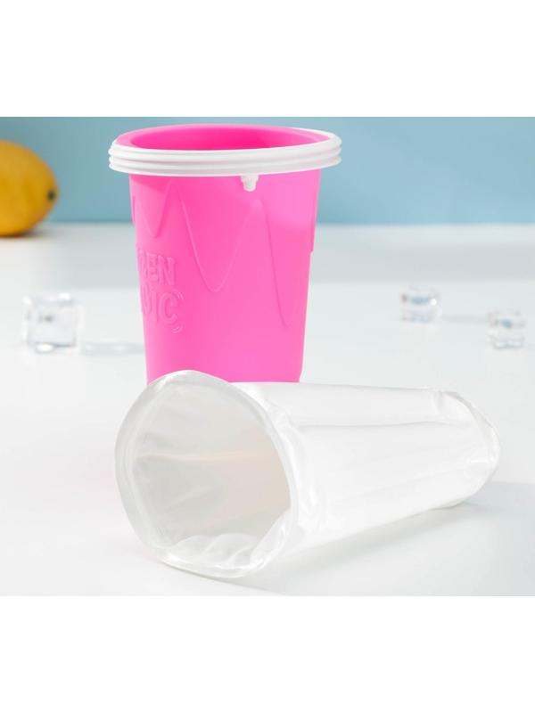 Стакан-форма для приготовления мороженого Доляна «Мэджик», 21×11×11 см, цвет МИКС