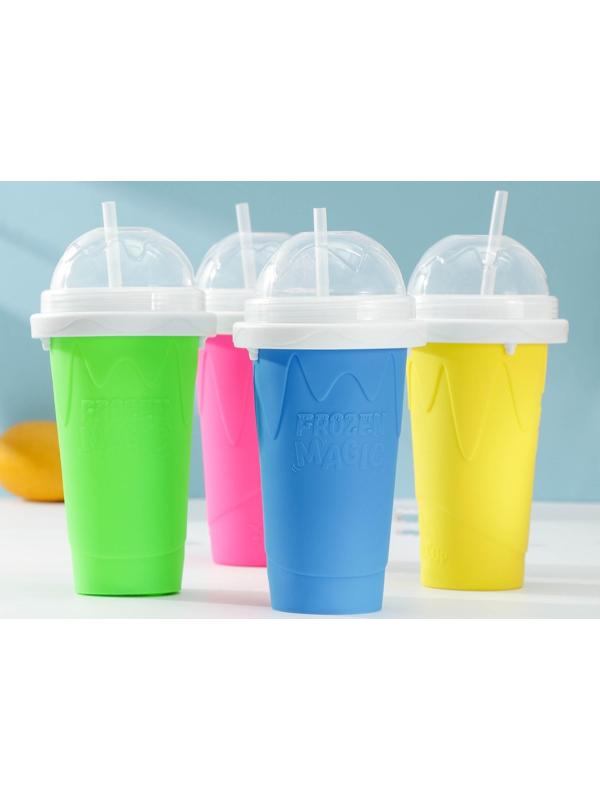 Стакан-форма для приготовления мороженого Доляна «Мэджик», 21×11×11 см, цвет МИКС