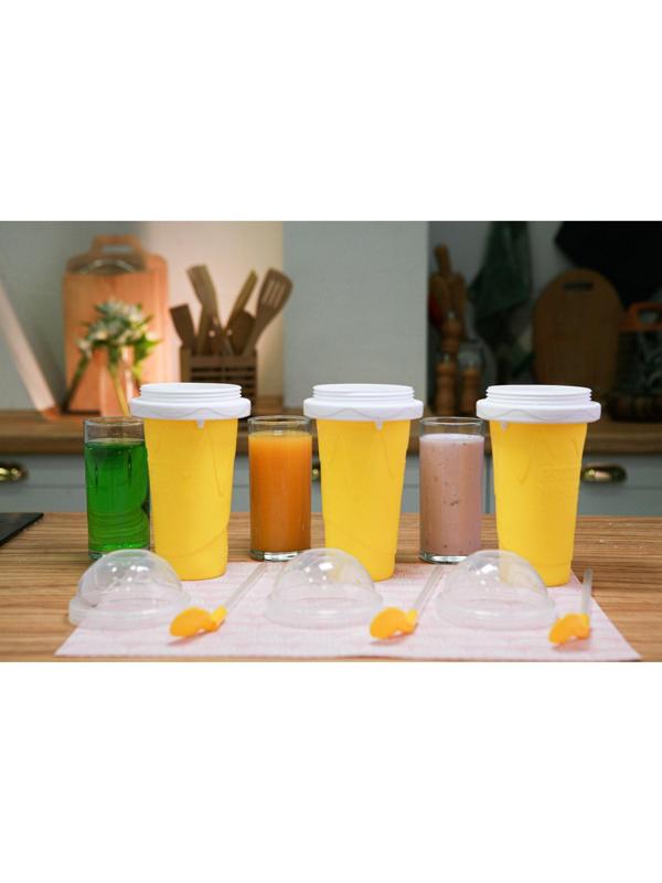 Стакан-форма для приготовления мороженого Доляна «Мэджик», 21×11×11 см, цвет МИКС