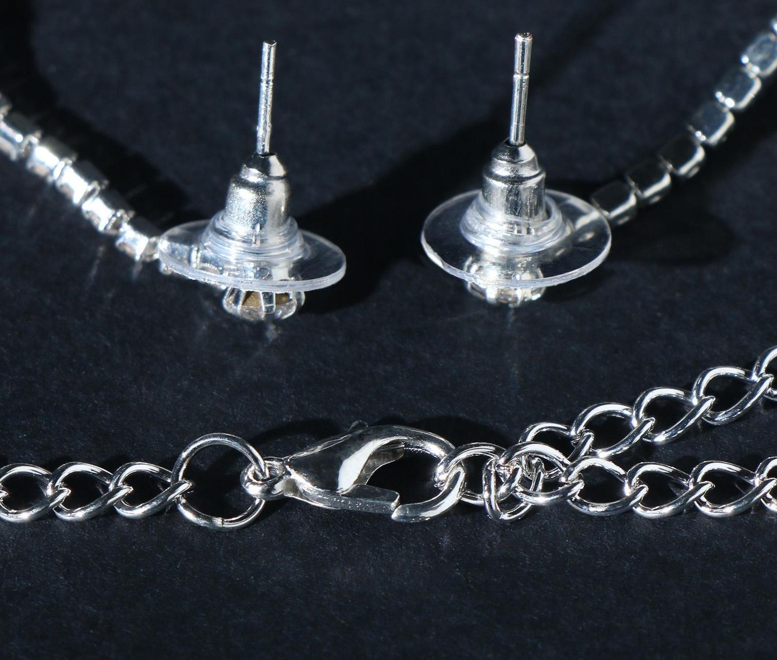 Набор 2 предмета: серьги, колье 