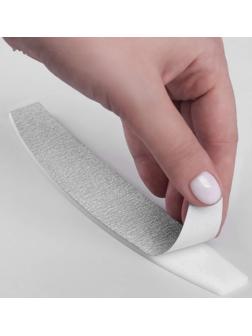 Сменный файл для пилки, на вспененной основе, 18 см, абразивность 100, фасовка 10 шт, цвет серый