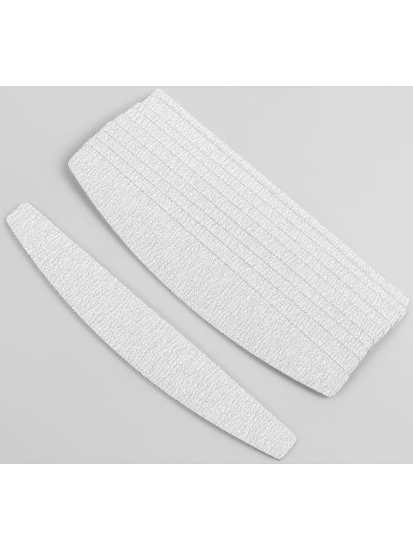 Сменный файл для пилки, на вспененной основе, 18 см, абразивность 100, фасовка 10 шт, цвет серый