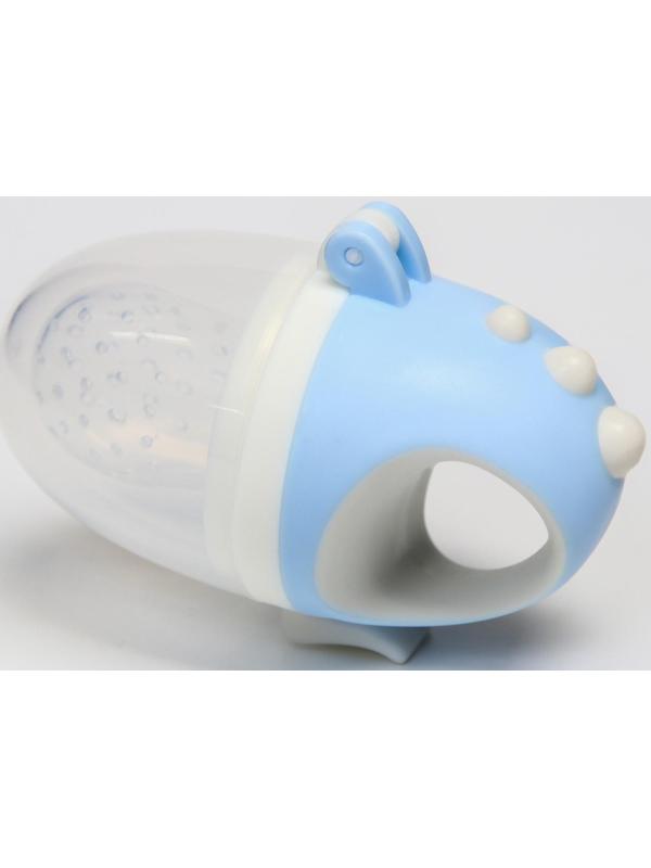 Ниблер для прикорма с силиконовой сеточкой «Дракончик», цвет голубой