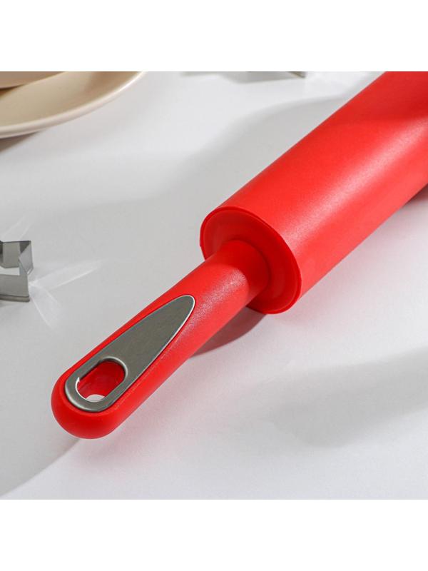 Скалка Доляна «Каппадокия», 43×5 см, цвет красный