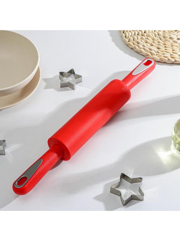 Скалка Доляна «Каппадокия», 43×5 см, цвет красный