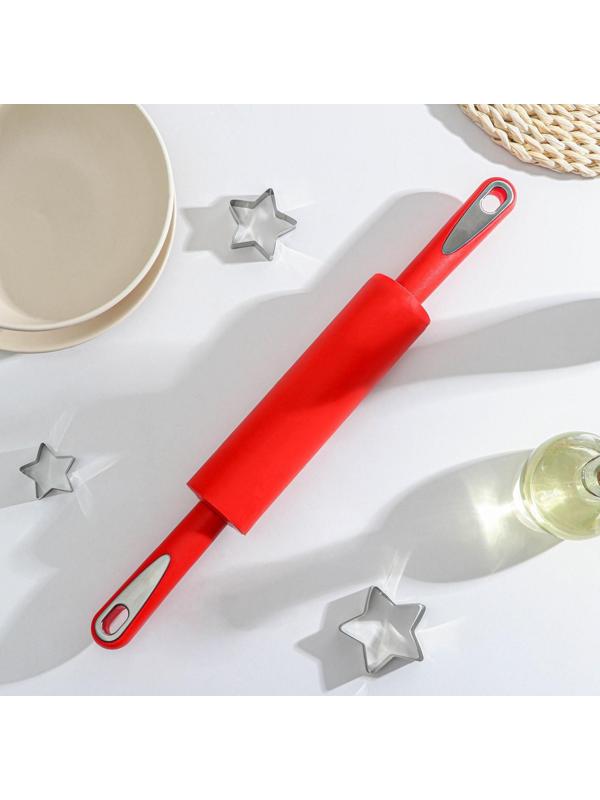 Скалка Доляна «Каппадокия», 43×5 см, цвет красный