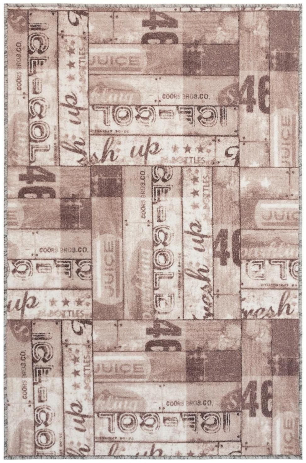 Палас прямоугольный 80х125 см, 100% полиамид, войлок