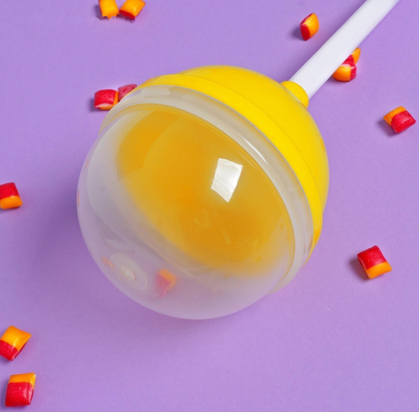 Пластиковый чупа-чупс, желтый