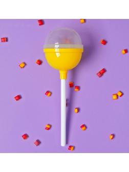 Пластиковый чупа-чупс, желтый