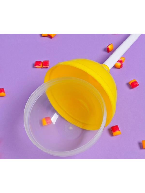 Пластиковый чупа-чупс, желтый