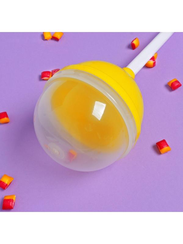 Пластиковый чупа-чупс, желтый