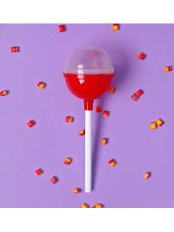 Пластиковый чупа-чупс, красный