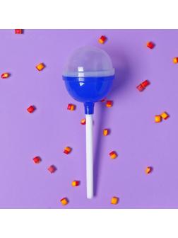 Пластиковый чупа-чупс, синий