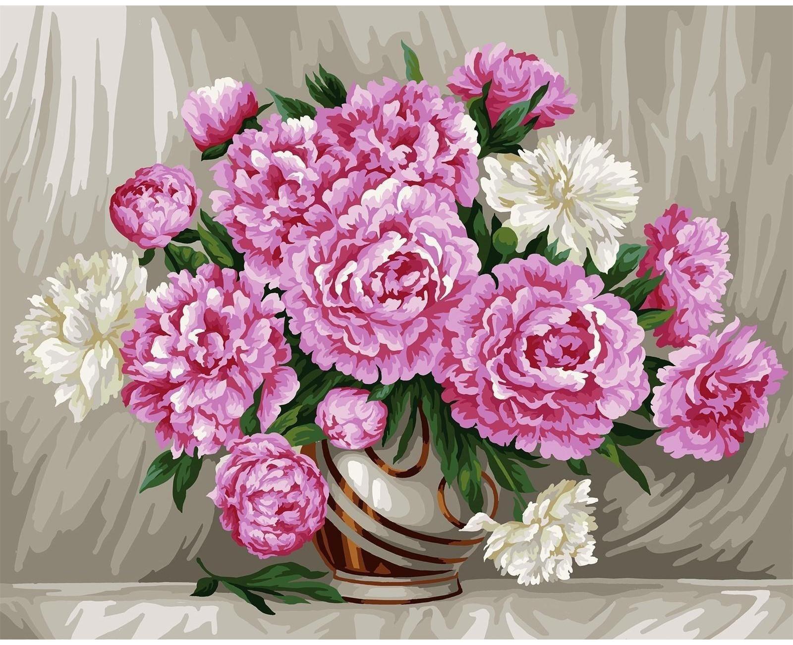 Картина по номерам на холсте с подрамником «Букет» 40х50 см