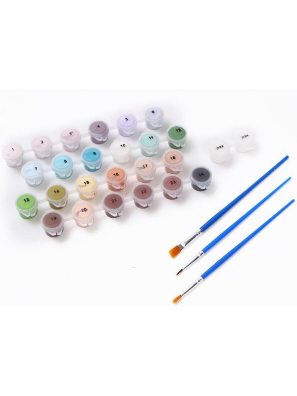 Картина по номерам на холсте с подрамником «Маяк на закате» 40х50 см