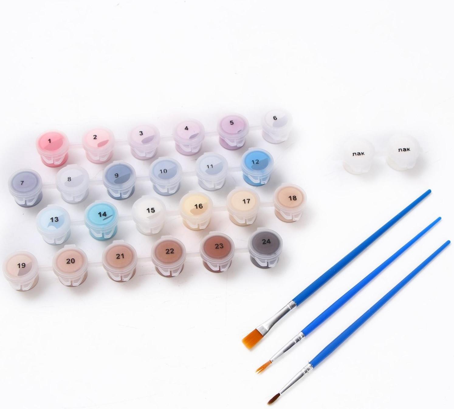 Картина по номерам на холсте с подрамником «Счастливая пара» 40х50 см