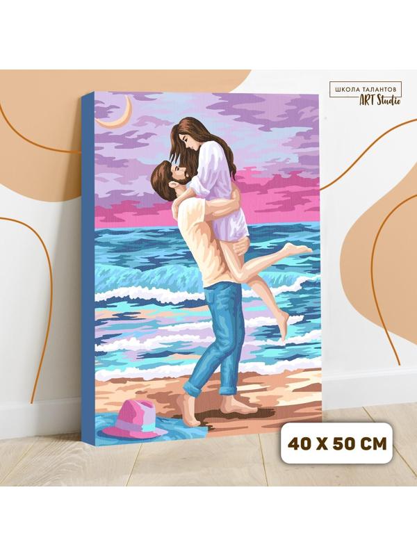 Картина по номерам на холсте с подрамником «Счастливая пара» 40х50 см