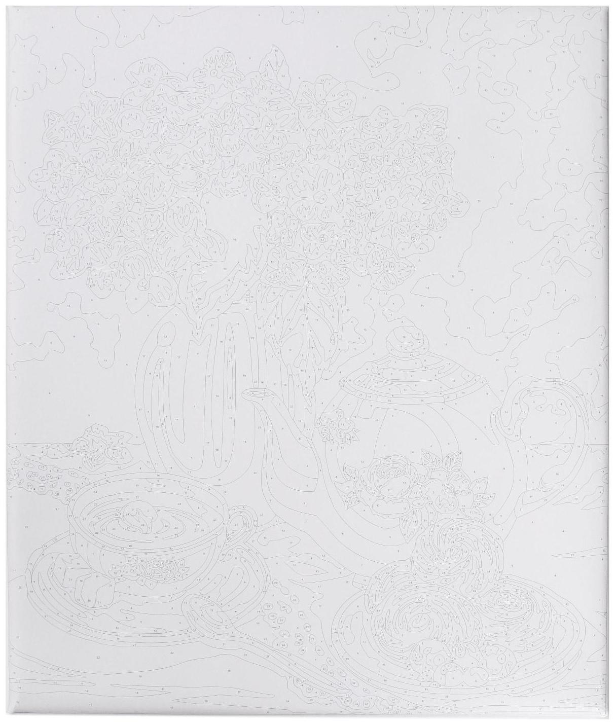 Картина по номерам на холсте с подрамником «Утреннее чаепитие» 40х50 см