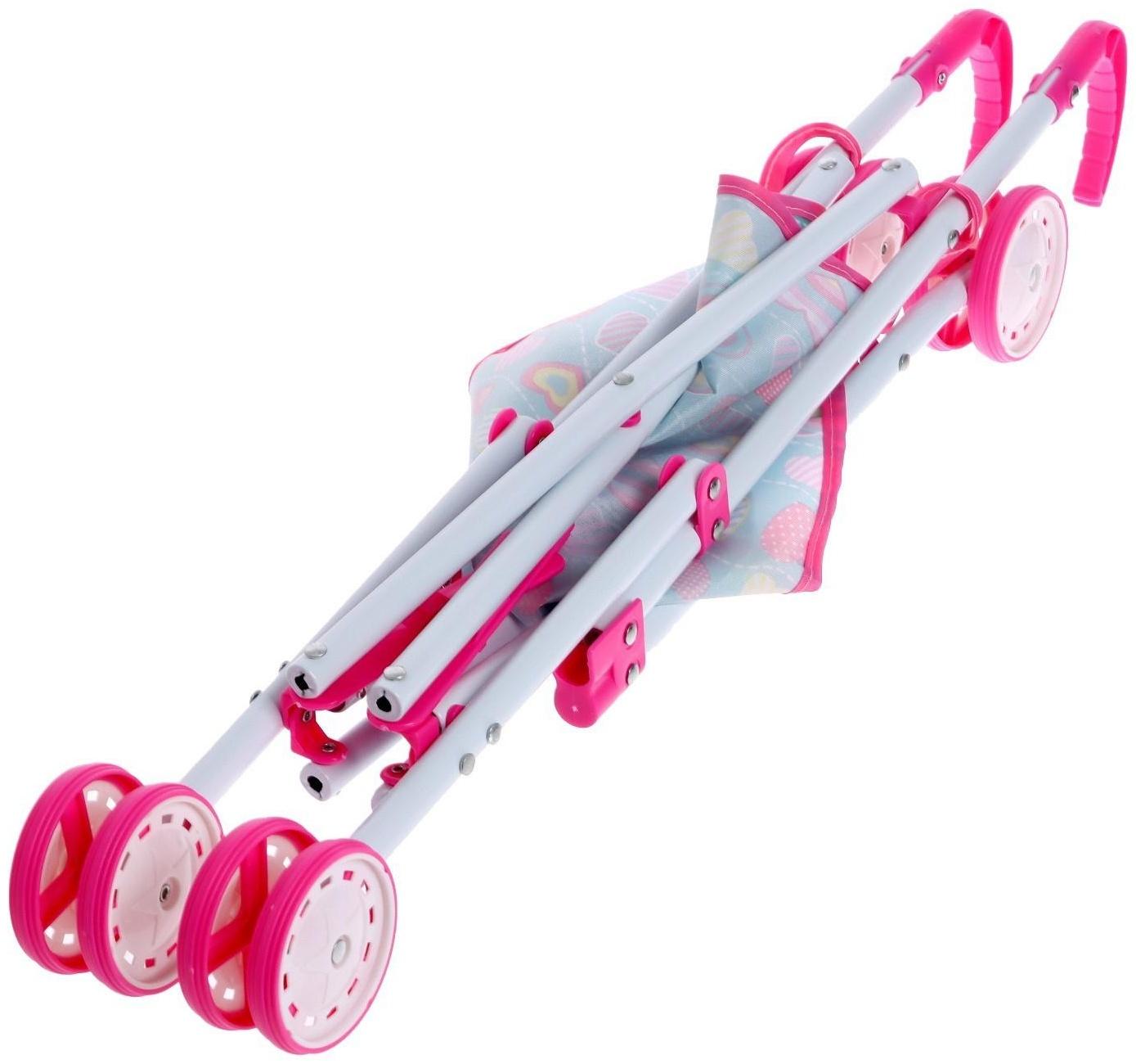 Коляска-трость для кукол, металлический каркас