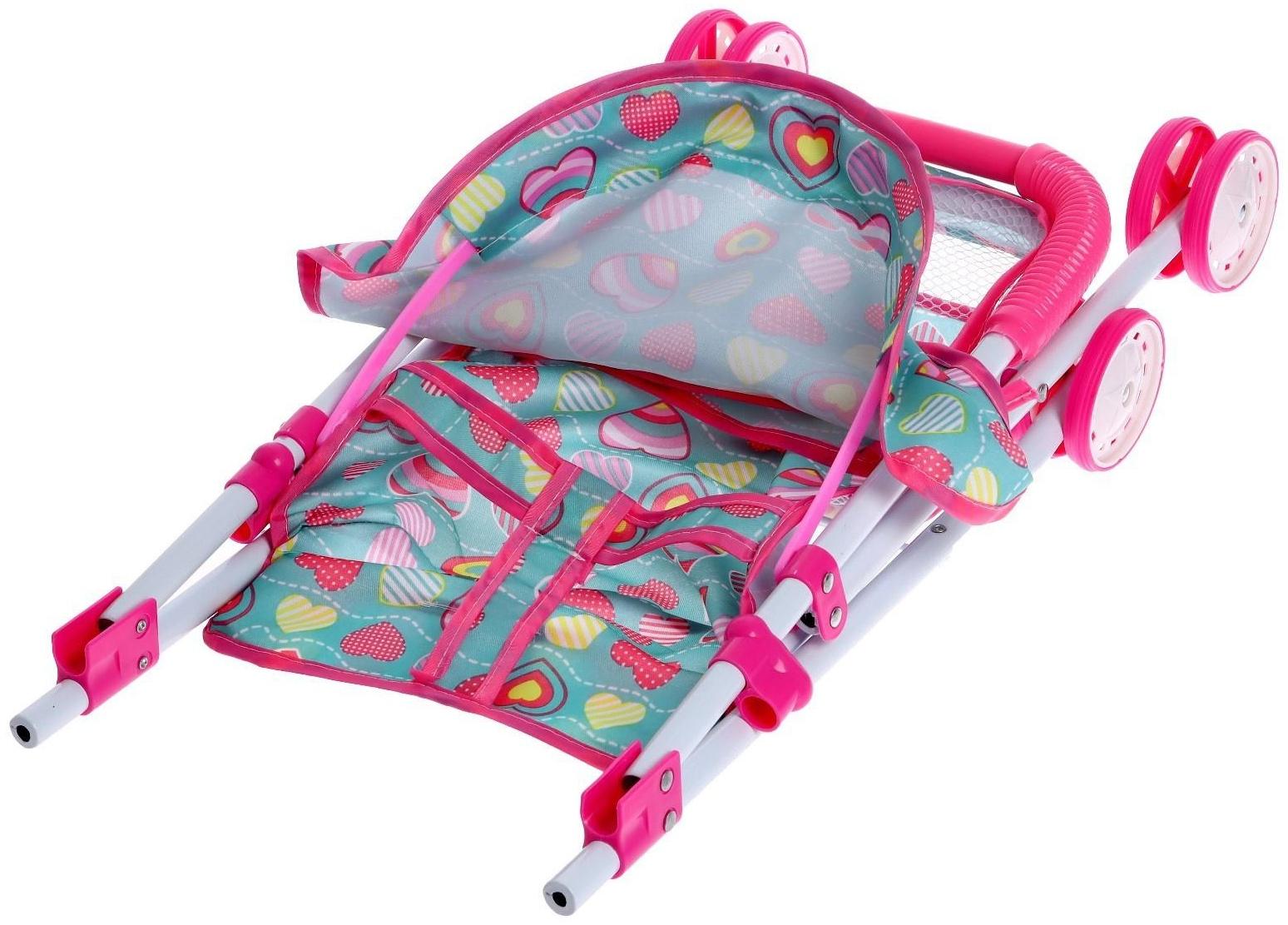 Коляска для кукол, летняя, металлический каркас
