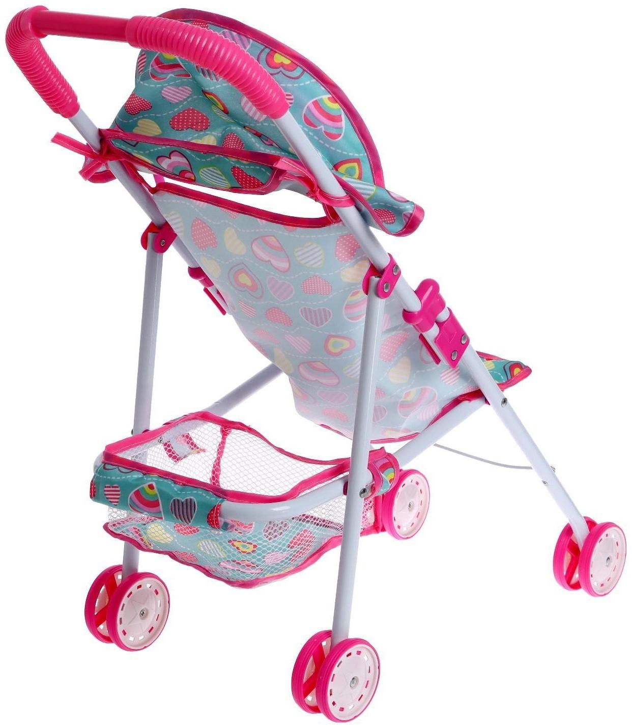 Коляска для кукол, летняя, металлический каркас