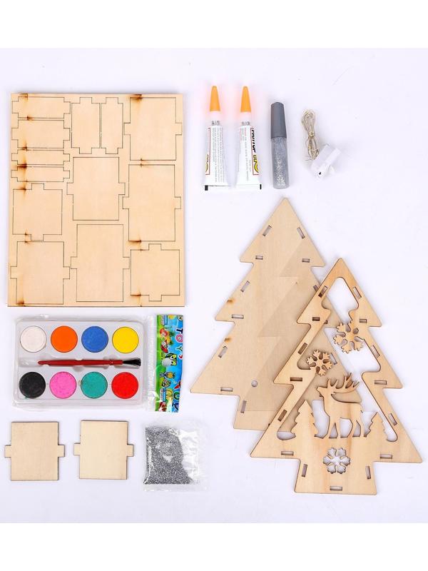 Набор для творчества «Новогодний ночник» из дерева