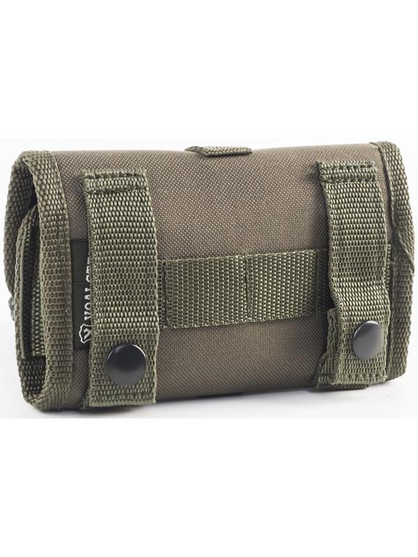 Подсумок на 6 патронов, калибр 12, 16, 20 модуль, ткань, олива