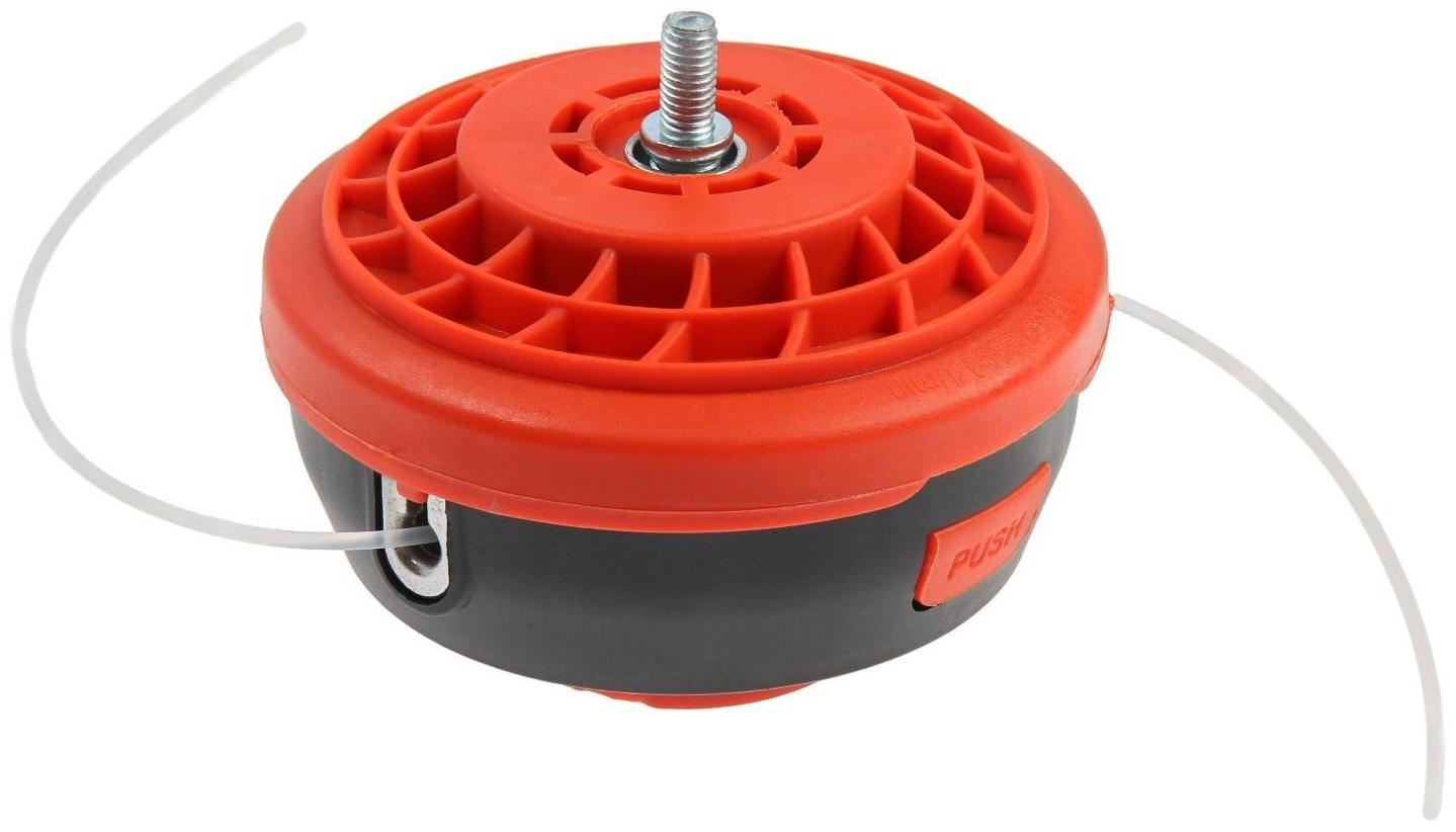 Катушка для триммера ТУНДРА, полуавтоматическая, подшипник, леска до 2.4 мм, М10 х 1.25 мм