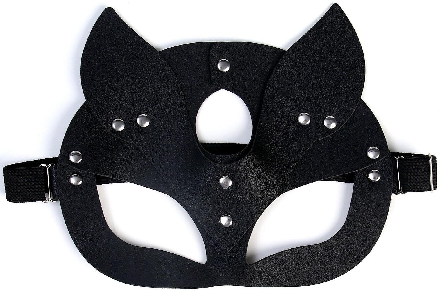 Карнавальная маска «Кошка», цвет чёрный