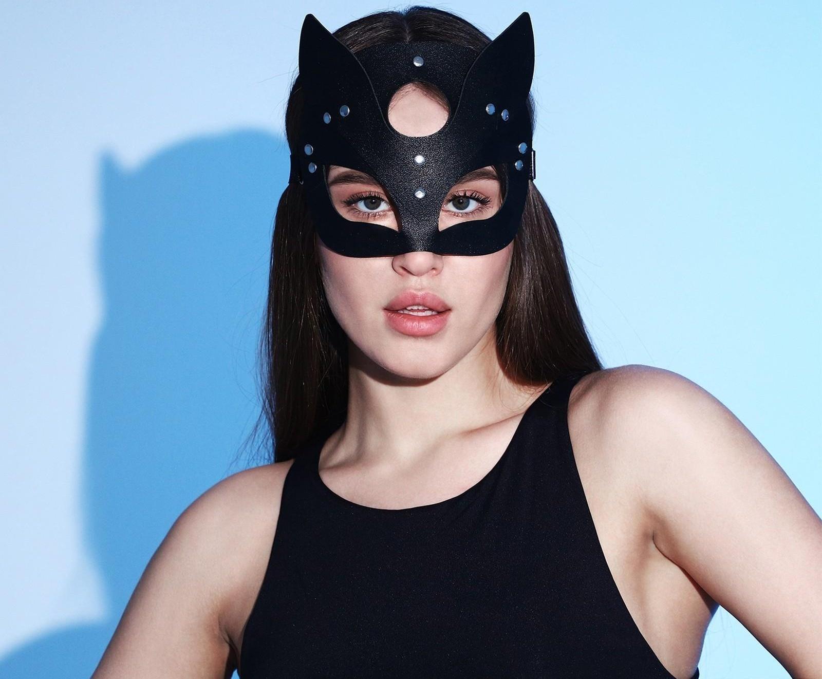 Карнавальная маска «Кошка», цвет чёрный