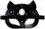 Карнавальная маска «Кошка», цвет чёрный