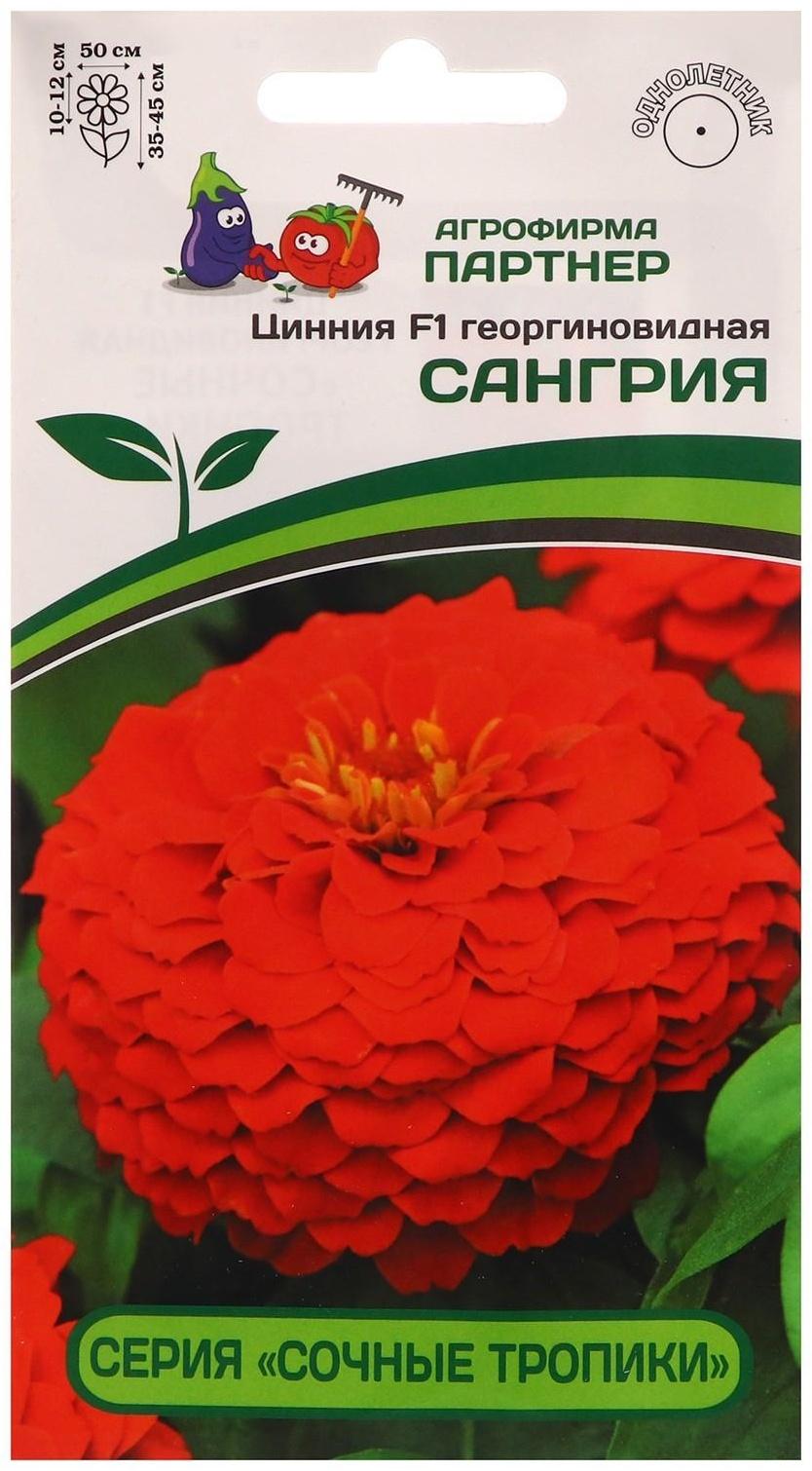 Семена цветов цинния георгиновидная 