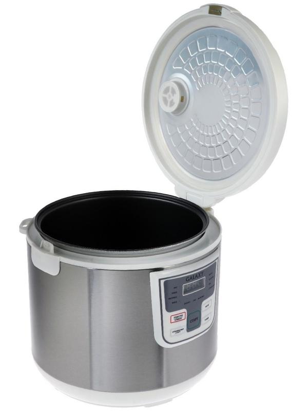 Мультиварка Galaxy GL 2641, 900 Вт, 5 л, 11 программ, с антипригарным покрытием, белая