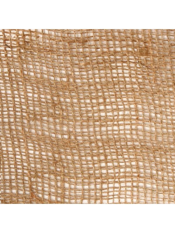 Джут натуральный, 10 × 1,1 м, плотность 190 г/м², плетение 34/22