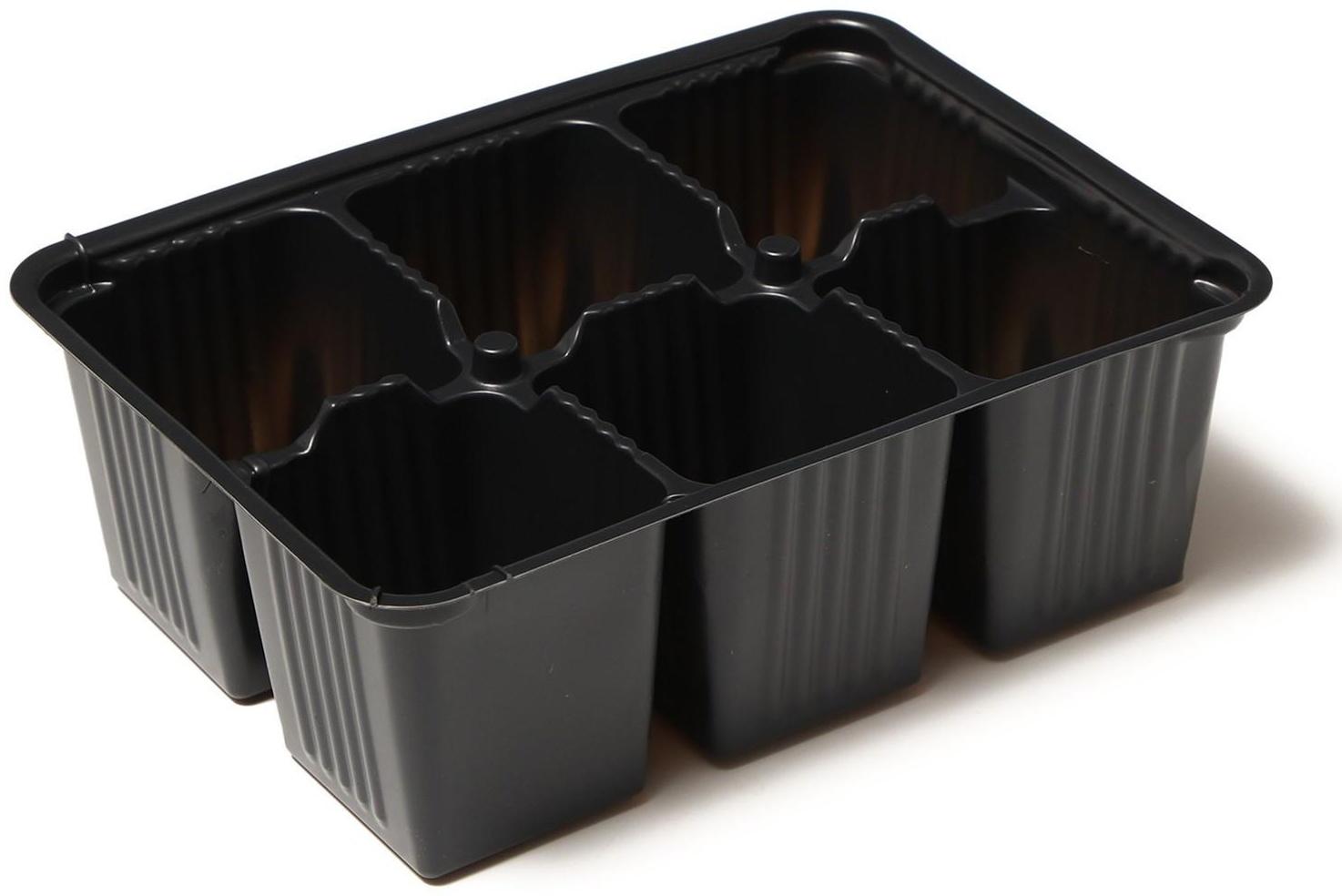 Кассета для рассады, 18 ячеек по 120 мл, поддон, терракотовый