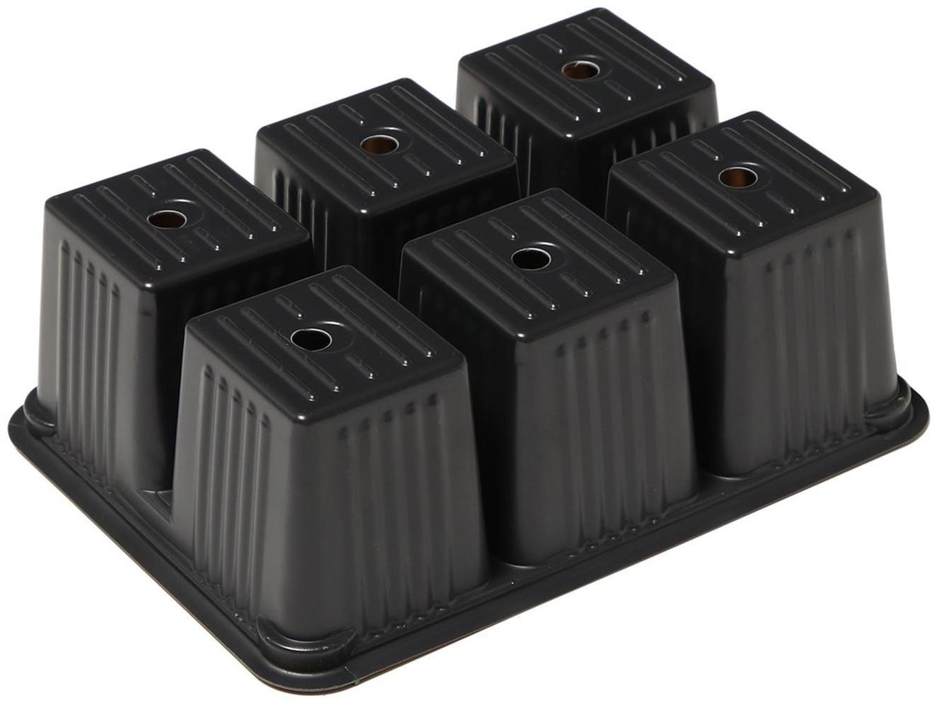 Кассета для рассады, 18 ячеек по 120 мл, поддон, терракотовый