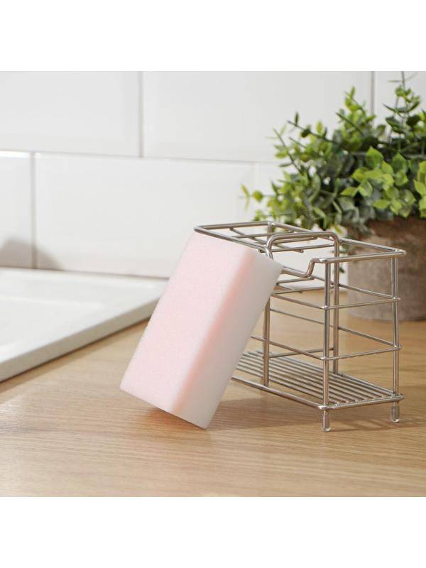 Губка меламиновая с поролонм слоем, 11×7×3 см