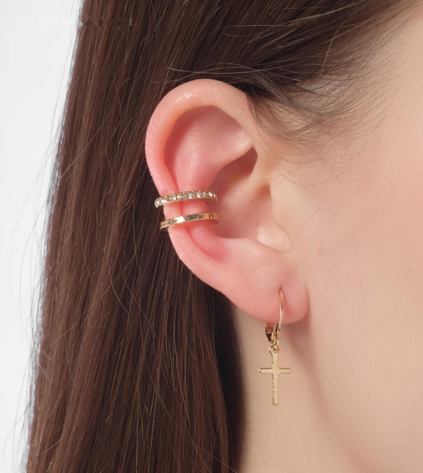 Набор серьги и кафф 