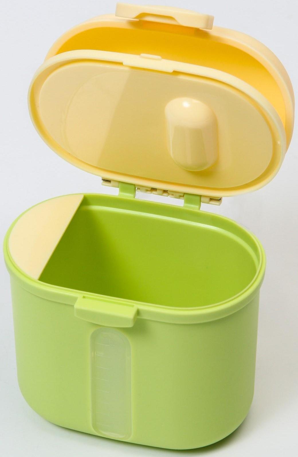 Контейнер для хранения детского питания «Корона», 360 гр., цвет зеленый