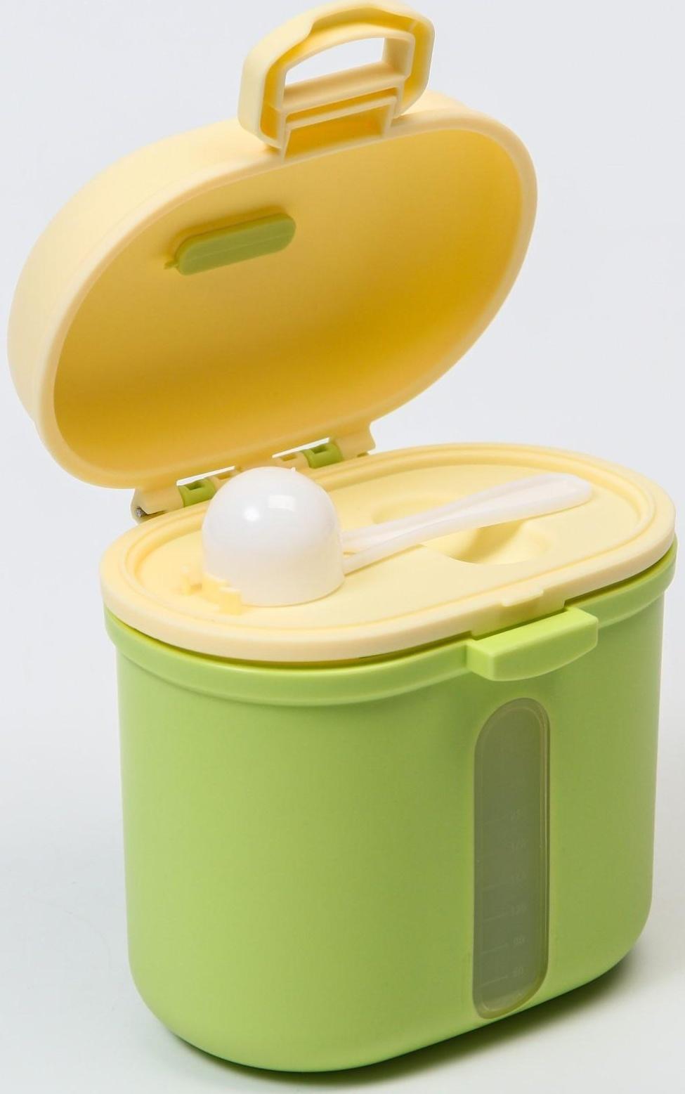 Контейнер для хранения детского питания «Корона», 360 гр., цвет зеленый