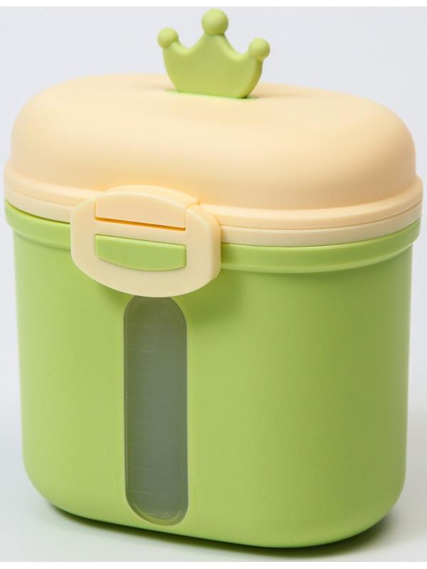 Контейнер для хранения детского питания «Корона», 360 гр., цвет зеленый